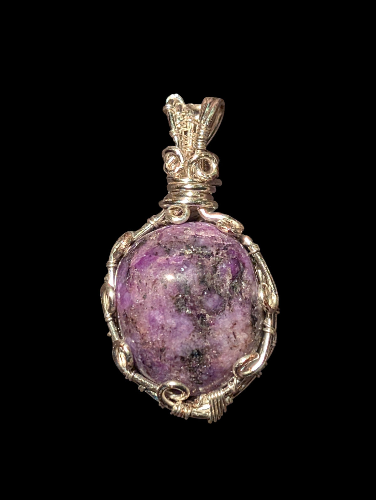 Charoite Swirl Pendant