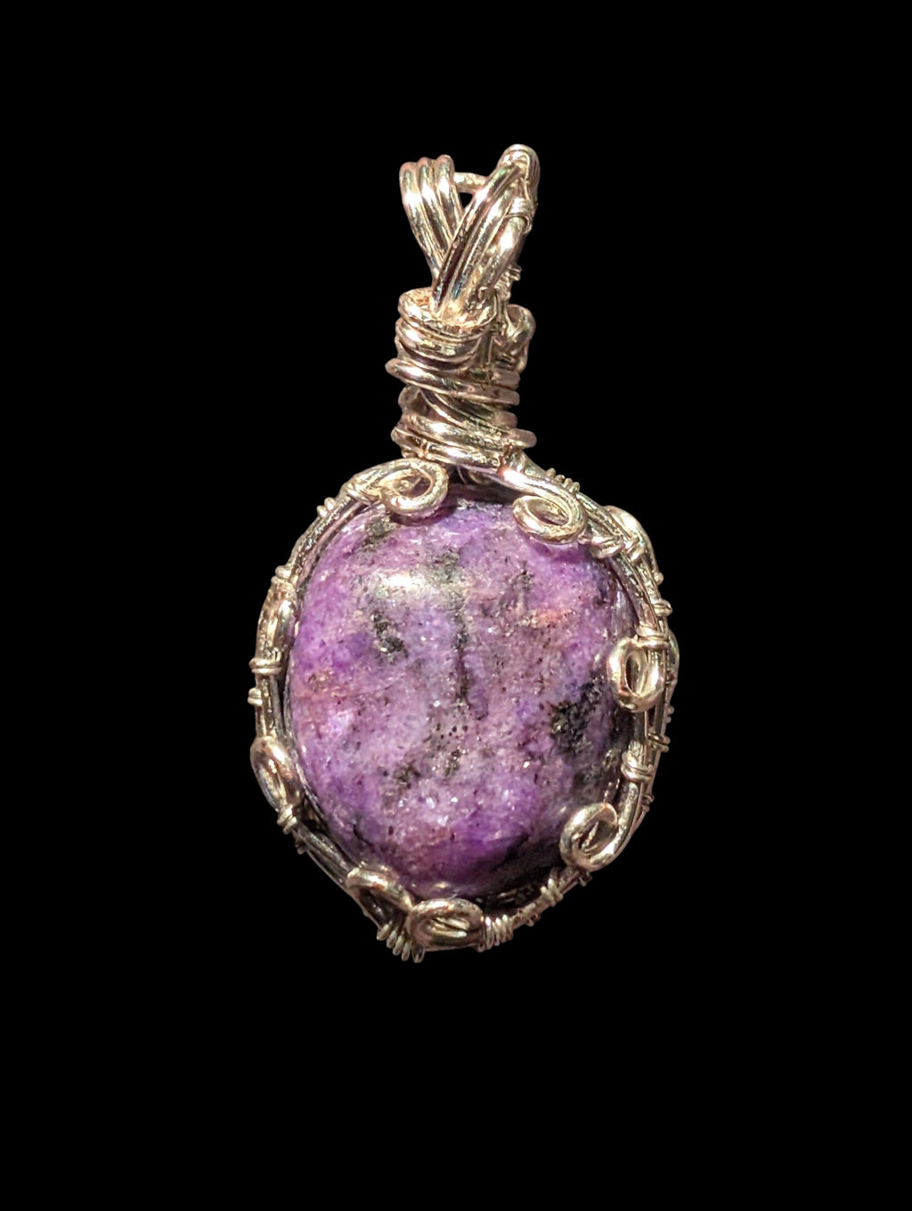 Charoite Swirl Pendant
