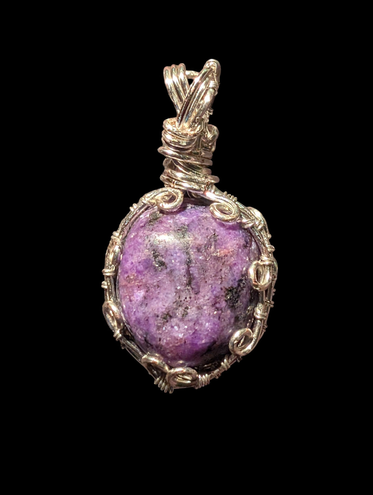 Charoite Swirl Pendant