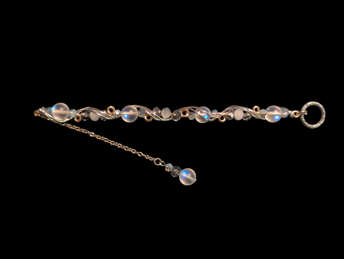 Quartz Wire-Wrapped Bracelet