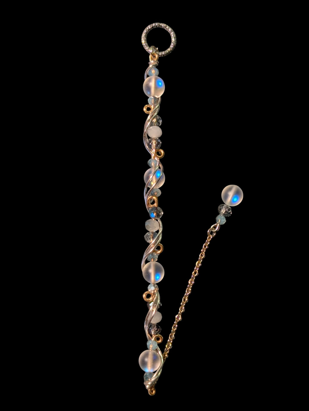Quartz Wire-Wrapped Bracelet