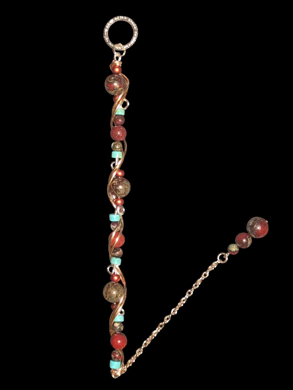 Dragon Blood Wire-Wrapped Bracelet