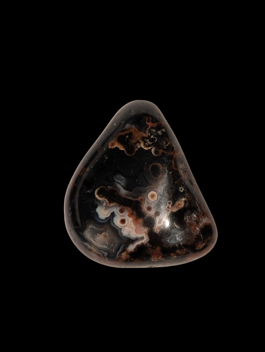 Black Orbicular Agate