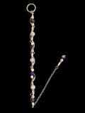 Amethyst & Pearl Wire-Wrapped Bracelet