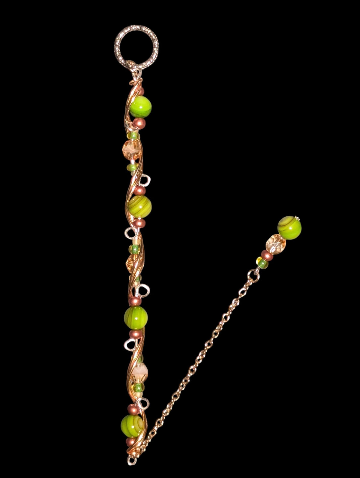Czech Glass Wire-Wrapped Bracelet
